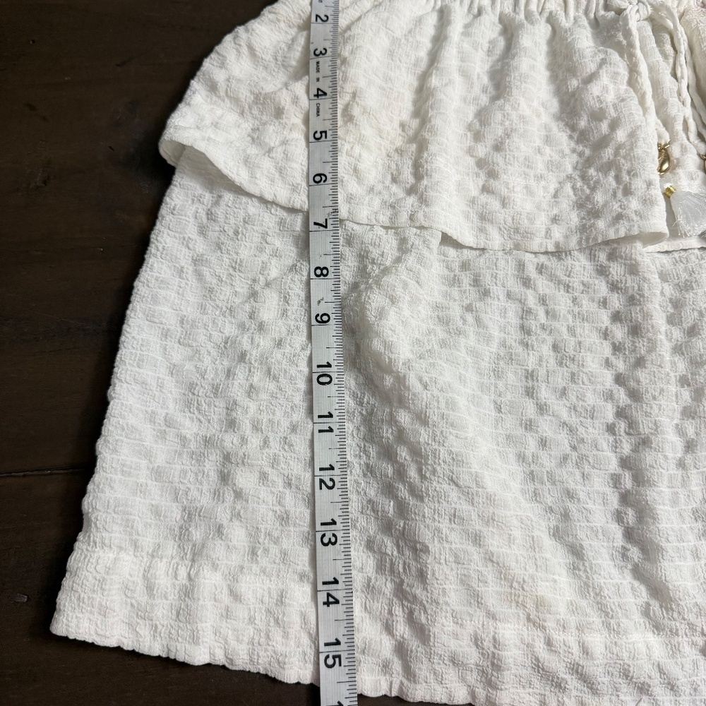 Lilly Pulitzer White Ruffle Top - Picture 3 of 10